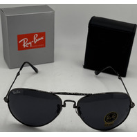RAYBAN 3479 POLISHED GUNMETAL FOLDING AVIATOR SUNGLASSES 62-15-145 G-15 G15 LENS