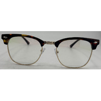 AOMASTE BLUE LIGHT BLOCKING CLEAR LENS COMPUTER GLASSES UNISEX TORTOISE/GOLD