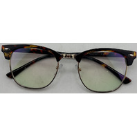 AOMASTE BLUE LIGHT BLOCKING CLEAR LENS COMPUTER GLASSES UNISEX TORTOISE/GOLD