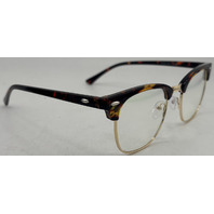 AOMASTE BLUE LIGHT BLOCKING CLEAR LENS COMPUTER GLASSES UNISEX TORTOISE/GOLD