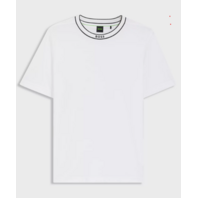 BOSS MEN'S TEE 5 COTTON T SHIRT W LOGO CREW NECK 50554862 SIZE XL WHITE BLACK