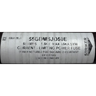 LOT OF 15 SQUARE D 55GDMSJD50E 50E 5.5KV CURRENT-LIMITING POWER FUSE