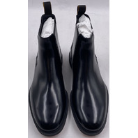 SANTONI EASY-ONC-NTGN01 BLACK MENS US 8 UK 7 LEATHER BOOTS MGEO18937NEAXNTGN01