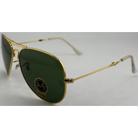 RAYBAN 3479 POLISHED GOLD FRAMES 62-15-145 SUNGLASSES G-15 LENS DOUBLE FOLDING