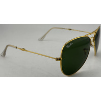 RAYBAN 3479 POLISHED GOLD FRAMES 62-15-145 SUNGLASSES G-15 LENS DOUBLE FOLDING