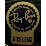 RAYBAN 3479 POLISHED GOLD FRAMES 62-15-145 SUNGLASSES G-15 LENS DOUBLE FOLDING