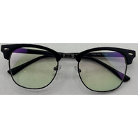 AOMASTE BLUE LIGHT BLOCKING CLEAR LENS COMPUTER GLASSES UNISEX BLACK/GUNMETAL