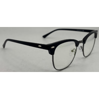 AOMASTE BLUE LIGHT BLOCKING CLEAR LENS COMPUTER GLASSES UNISEX BLACK/GUNMETAL