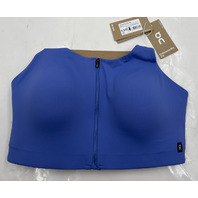ON CLOUD RUNNING WOMEN'S ENDURANCE BRA ZIP SIZE XL D-DD 1WF30174419 COLOR SAILOR
