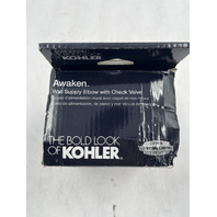 KOHLER 98351-2BZ AWAKEN WALL SUPPLY ELBOW WITH CHECK VALVE OIL-RUBBED BRONZE