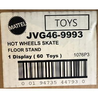 MATTEL JVG46-9993 HOT WHEELS SKATE 7-11 FLOOR STAND W/ 60 7-11 THEMED BOARD TOYS