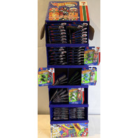 MATTEL JVG46-9993 HOT WHEELS SKATE 7-11 FLOOR STAND W/ 60 7-11 THEMED BOARD TOYS