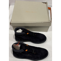 SANTONI CORVAT-D-GEXU60 MGSM18972OCNAGEXU60 MEN'S BLUE SUEDE HIKING BOOTS US 9