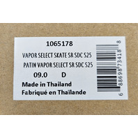 BAUER 1065178 VAPOR SELECT SR INTERMEDIATE HOCKEY SKATE US 9 UK 42 BLACK WIDTH D