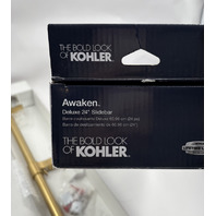 KOHLER AWAKEN 98342-2MB 30" DELUXE SLIDEBAR VIBRANT BRUSHED MODERN BRASS