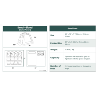 REACTIVE OUTDOOR B017 2 STEP INFLATABLE CABIN TENT SMALL 4 PEOPLE WATERPROOF