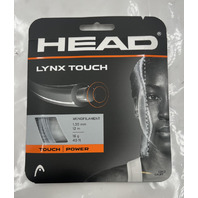 LOT OF 4 HEAD LYNX TOUCH 16 GAUGE BLACK/GREY TENNIS STRING 281042-16TB-11TW