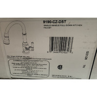 DELTA 9190-CZ-DST BRODERICK CHAMPAGNE BRONZE PULL-DOWN KITCHEN FAUCET
