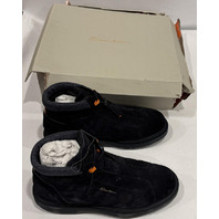 SANTONI CORVAT-D-GEXU60 MGSM18972OCNAGEXU60 MEN'S BLUE SUEDE HIKING BOOTS US 10