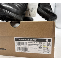 SALOMON XT-PATHWAY 2 SATIN 477950 BLACK/ MAHOGANY ROSE SZ 7 EURO 38 2/3 