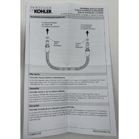 KOHLER MASTERSHOWER 9514-2MB 60" SHOWER HOSE VIBRANT BRUSHED MODERN BRASS