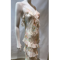LOVE SHACK FANCY RIALTO FLORAL BOW PRINT MAXI DRESS D1948-3153 SIZE 8