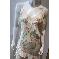 LOVE SHACK FANCY RIALTO FLORAL BOW PRINT MAXI DRESS D1948-3153 SIZE 8