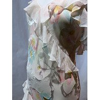 LOVE SHACK FANCY RIALTO FLORAL BOW PRINT MAXI DRESS D1948-3153 SIZE 8