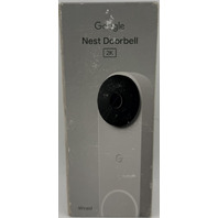 GOOGLE G6PPP GA09967-US NEST 2K WHITE WIRED SMART VIDEO DOORBELL