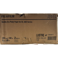 4 ROLLS FUJIFILM INKJET DRY PHOTO PAPER DL600 SERIES 8" X 328' LUSTRE 1065671