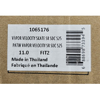 BAUER 1065176 VAPOR VELOCITY INTERMEDIATE HOCKEY SKATE US 11 UK 44 BLACK W FIT 2