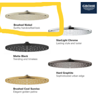 GROHE 310 MONO RAINSHOWER SINGLE FUNCTION SHOWERHEAD 26569ENO BRUSHED NICKEL