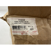 BELL & GOSSETT 113235 FEMALE NPT/ 1" FEMALE NPT TANK PURGE VALVE