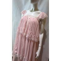 LOVESHACK FANCY MARALEE SILK CHIFFON MAXI DRESS POTPOURRI PINK D3086-3311 SZ XS