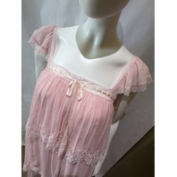 LOVESHACK FANCY MARALEE SILK CHIFFON MAXI DRESS POTPOURRI PINK D3086-3311 SZ XS