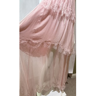 LOVESHACK FANCY MARALEE SILK CHIFFON MAXI DRESS POTPOURRI PINK D3086-3311 SZ XS