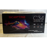 SCEPTRE C345B-QUT168-1 C34 ULTRAWIDE CURVED GAMING 180HZ 3440 X 1440 RESOLUTION
