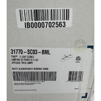 KOHLER 31770-SC03-BML 3 LIGHT SCONCE MATTE BLACK/BRUISED MODERN BRASS