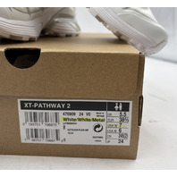SALOMON XT-PATHWAY 2 476909 WHITE/ WHITE METAL SZ 7 EURO 38 2/3 QUICKLACE