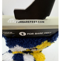 FORBAREFEET APPAREL 109 DIAMOND DENVER NUGGETS FUZZY SOCKS ONE SIZE FIT MOST