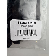 FOX RACING MEN'S RANGER GLOVE SZ MEDIUM M COLOR BLACK 33603-001-M