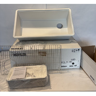 KOHLER BILLINGS 33" SINGLE BASIN WORKSTATION MATTE WHITE 33710-PC-CM6