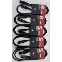 LOT OF 5 STAGG SDX 5 FT 1.5M HIGH QUALITY DMX CABLE