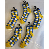 LOT OF 5 FORBAREFEET APPAREL 109 DIAMOND GOLDEN STATE WARRIORS SOCKS OSFM