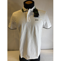 BOSS MEN'S PADDY AP HERITAGE 50538101 SIZE MEDIUM COLOR WHITE GREEN