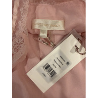 LOVE SHACK FANCY MARALEE SILK CHIFFON MAXI DRESS POTPOURRI PINK D3086-3311 SZ M