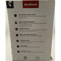 KWIKSET 917HFL 99170-003 SMARTKEY SMARTCODE 917 SATIN NICKEL 10-BUTTON KEYPAD