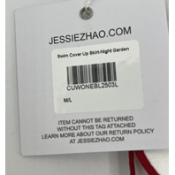 JESSIE ZHAO 10987019 REVERSIBLE SWIM COVER UP SKIRT-NIGHT GARDEN M/L