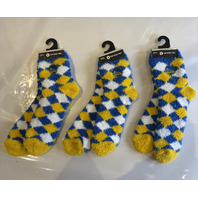 LOT OF 3 FORBAREFEET APPAREL 109 DIAMOND GOLDEN STATE WARRIORS SOCKS OSFM