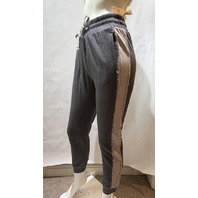 JOHNNY WAS WOMEN'S BEE ACTIVE BLANKET STITCH JOGGER CHARCOAL A5825 SZ XSMALL XS